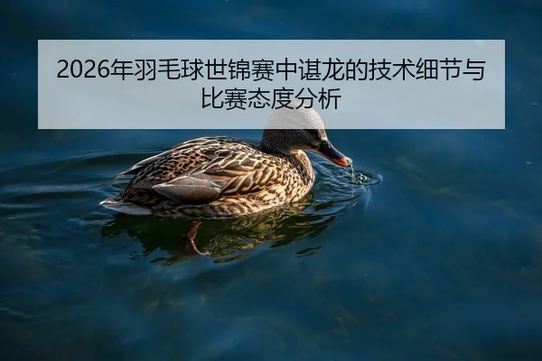2026年羽毛球世锦赛中谌龙的技术细节与比赛态度分析